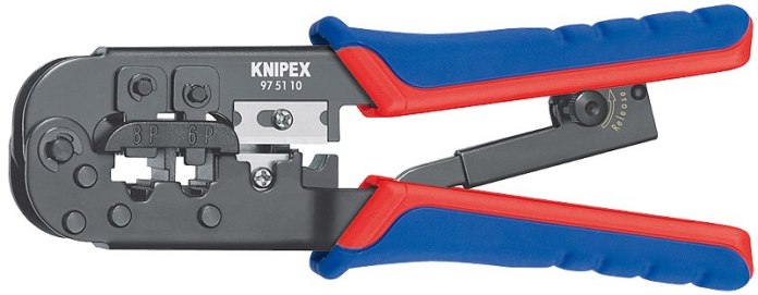Szczypce do zagniatania wtyków telefonicznych Knipex 97 51 10